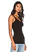 view 2 of 4 Classic Brushed Long Tank in Black