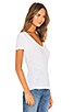 Casual V Neck Tee with Reverse Binding, view 2 of 4, click to view large image.