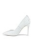 view 5 of 5 Lure Heel in White Matte Snake