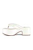 view 5 of 5 Luau Platform Sandal in White Pearlized