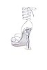 view 3 of 5 Madonna Platform Heel in Silver-Clear