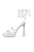 view 5 of 5 Madonna Platform Heel in Silver-Clear