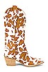 view 1 of 5 Dagget Boot in Tan & White Cow Print