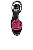 view 4 of 5 FREESIA プラットフォームサンダル in Black Satin Fuchsia