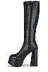 view 5 of 5 Timewarp Platform Heeled Boot in Black Black Stack