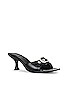 view 2 of 5 Fasten-up Heeled Mule in Black Silver