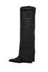 view 5 of 5 Workin Q Foldover Boot in Black Quilted