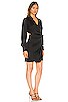 view 3 of 4 Destiny Essentials Long Sleeve Wrap Dress in Black