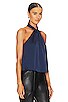 view 2 of 4 Katana Halter Twist Blouse in Midnight