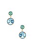 view 1 of 3 Lylah Earring in Aqua
