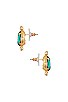 view 2 of 2 Alice Stud Earrings in Emerald