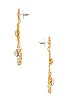 view 2 of 3 Soleil Earrings in Crystal & Antique Gold