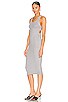 view 3 of 3 Reveal Silk Cashmere Rib Tank Dress in Heather Grey