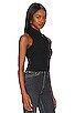 view 2 of 4 Mock Neck Crop Top in Black