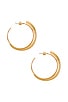 view 2 of 3 Vantage Hoop Earrings in Gold