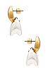view 2 of 2 ARLO DROP 귀걸이 in Gold & Silver