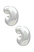 view 2 of 2 Tome Medium Hoops in Silver