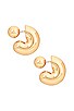 view 2 of 2 Tome Medium Hoop Earrings in Gold