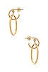 view 2 of 3 PENDIENTES FAYE in Gold