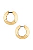 view 2 of 3 Wide Hinged Hoops Earrings in Gold