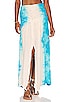 view 1 of 4 Sacred Earth Maxi Skirt in Natural & Turquoise Tie Dye