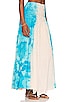 view 2 of 4 Sacred Earth Maxi Skirt in Natural & Turquoise Tie Dye