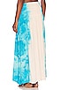 view 3 of 4 Sacred Earth Maxi Skirt in Natural & Turquoise Tie Dye