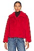 view 2 of 5 Traci Faux Fur Coat in Red