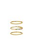 view 2 of 3 RAINBOW リングセット in Gold
