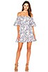 Floral-Lace Off The Shoulder Dress, view 1 of 4, click to view large image.