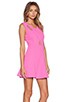 view 2 of 4 Fit and Flare Dress in Fuchsia Pink