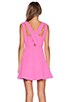 view 3 of 4 Fit and Flare Dress in Fuchsia Pink