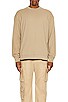 view 3 of 3 Oversized Crewneck Pullover in Tan