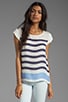 view 1 of 4 Terry Stripe Print Top in Blue Violet