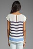 view 2 of 4 Terry Stripe Print Top in Blue Violet