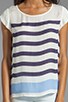 view 3 of 4 Terry Stripe Print Top in Blue Violet