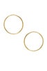 view 2 of 3 Front Hoop Earrings in 14kt Gold Plate