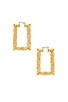 view 1 of 2 Square Bamboo Hoops in Gold
