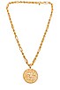 view 1 of 2 COLLIER ZODIAC MEDALLION in Gold