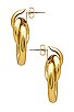 view 2 of 2 Ami Hoops in Gold