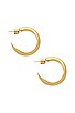 view 2 of 2 HALF ROUND フープ in Gold