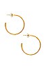 view 2 of 3 Hammered Simi Hoops in Gold
