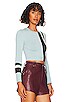 view 2 of 4 Long Sleeve Crop Sweater in Pool Stripes