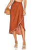 The Terracotta Ancestry Wrap Skirt, view 1 of 4, click to view large image.