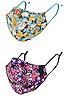 view 1 of 3 2 Pack Printed Cloth Masks in Wild Floral