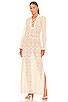 Zara Crochet Lace Up Maxi, view 1 of 3, click to view large image.