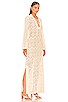 Zara Crochet Lace Up Maxi, view 2 of 3, click to view large image.