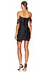 view 3 of 3 Camden Draped Fringe Mini Dress in Black