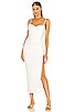 view 1 of 3 Ariel Draped Gown in White