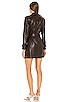 Chandler Vegan Leather Trench Mini Dress, view 3, click to view large image.